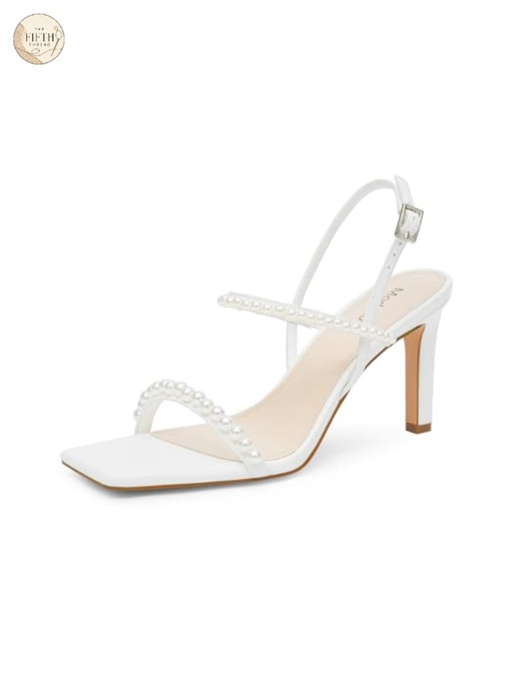 Strappy High Heel Sandals Square Open Toe Ankle Strap Faux Leather Heels